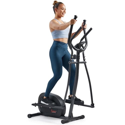 Sunny Health & Fitness Legacy Stepping Elliptical Machine, Total Body Cross Trainer, Low Impact Exercise Equipment with Optional SunnyFit App Enhanced Connectivity