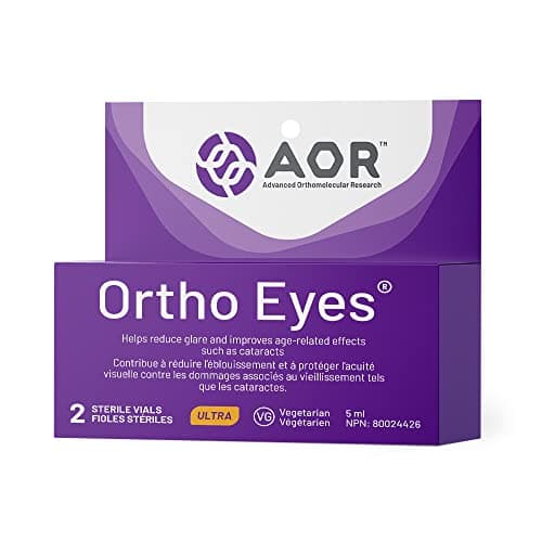 AOR Ortho Eyes 2x5ml 25-Day Supply - NAC N-Acetyl-Carnosine Eye Drops for Clear Vision, Eye Supplement for Light Sensitivity - Hydrates & Refreshes Dry Eyes, Support Visual Clarity and Eye Comfort