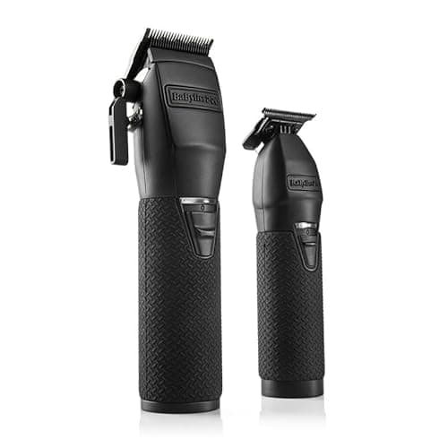BaBylissPRO Barberology MetalFX Series - Outlining Skeleton Trimmer with exposed T-Blade, BlackFX