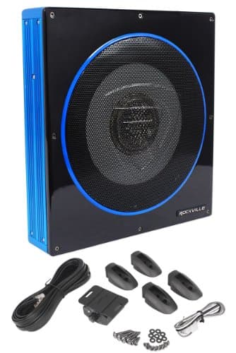 Amazon.com: Rockville RW10CA 10" 800 Watt Slim Low Profile Active ...