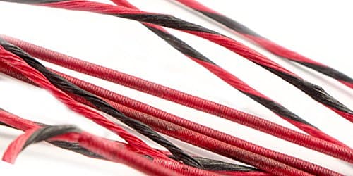 60X Custom Strings 38 7/8" Ghost 410 Crossbow Bow String BCY D97 (Red/Black)