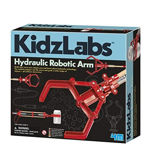Kit de brazo robótico hidráulico 4M Kidz Labs