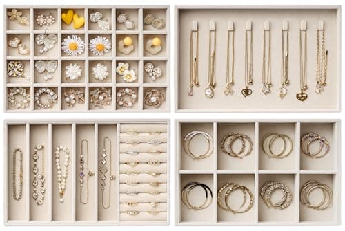 Amazon.com: Richards Homewares Stackable Jewelry Storage Organizer Tray ...