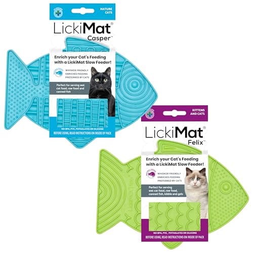 LickiMat Casper distributeur lent en forme de poisson
