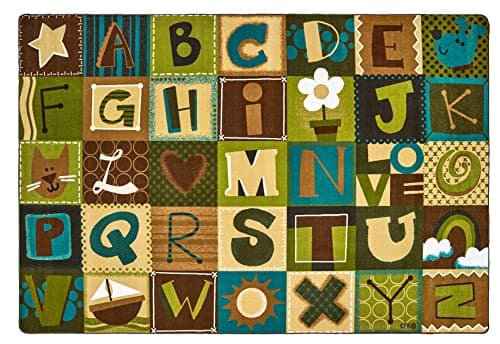 Carpets for Kids Nature s Alphabet Seating Rug