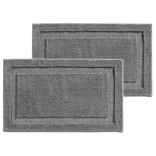 Amazon.com: Memory Foam Super Soft Microfiber Bath Mat Set Floor Rugs ...