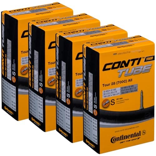 Continental Tour 28 700x32-47 / 28x1.5-1.75" - 42mm Presta Valve - Pack of 2 Tubes
