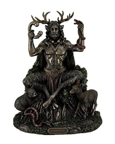 Veronese Design Celtic God Cernunnos Sitting Statue