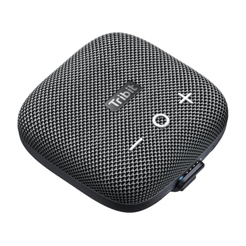 Tribit StormBox Micro 2 Wireless Portable Speaker: 10W Loud Deep Bass Sound, IP67 Waterproof Bike Speaker with Bluetooth 5.3, 12Hrs Playtime, TWS Pairing for Camping Travel Hiking