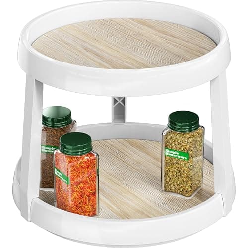 Amazon.com - Simple Houseware 2 Tier Turntable Lazy Susan ...