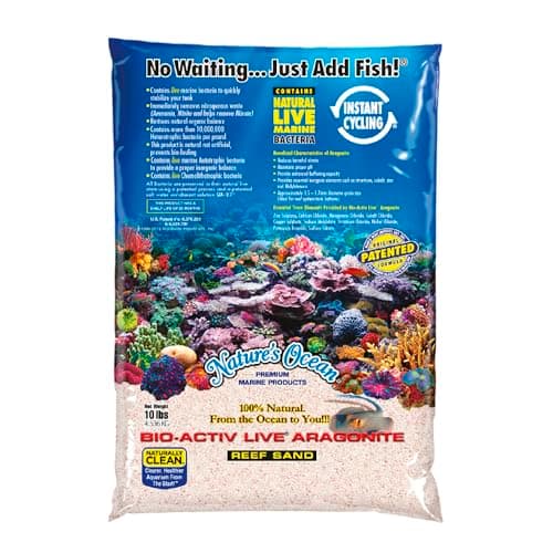 WORLD WIDE IMPORTS ENTERPRISES Nature's Ocean Bio-Activ Live Aragonite Reef Sand 20 lb.