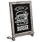 Amazon.com : HBCY Creations Rustic Torched Wood Tabletop Chalkboard ...