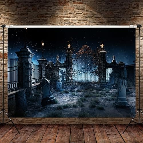 Amazon.com: amscan Cemetery Deluxe Doorway Entry | Spooky Halloween ...