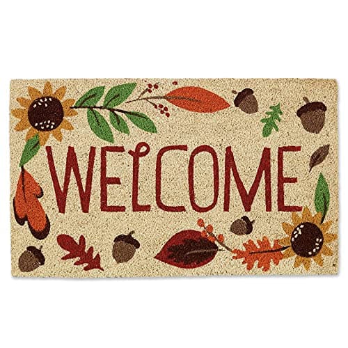 DII 2-ft x 3-ft Welcome Autumn Coir/Rubber Rectangular Indoor or ...