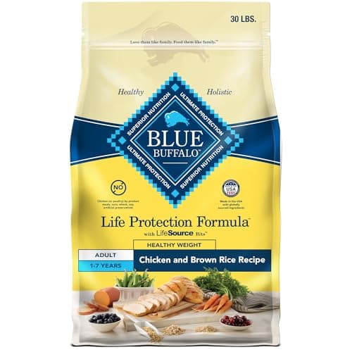 Blue Buffalo Life Protection Formula Healthy Weight Dog Food Natural Dry Dog Food for Adult Dogs Chicken and Brown Rice 11.7kg