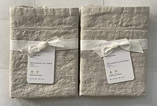 Hettie Belgian Flax Linen Pillow Cover | Pottery Barn
