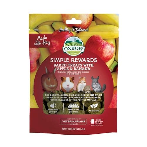 Oxbow Simple Rewards Baked Treats with Apple & Banana - Whiskers ...