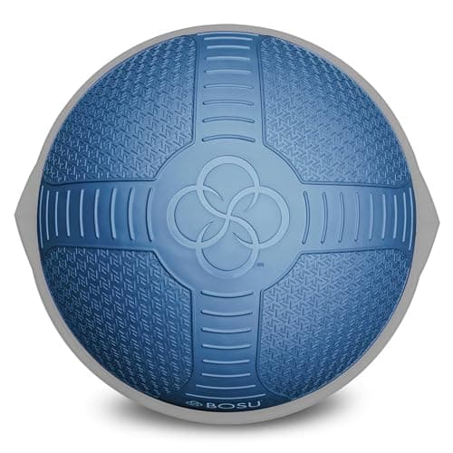 BOSU Nexgen Balance Trainer, Half-Ball Training Equipment, 65 cm Diameter, 300 lb Capacity - Burst-Resistant Stability Exercise Tool w/Non-Slip Base, Includes Hand Pump, Commercial-Grade