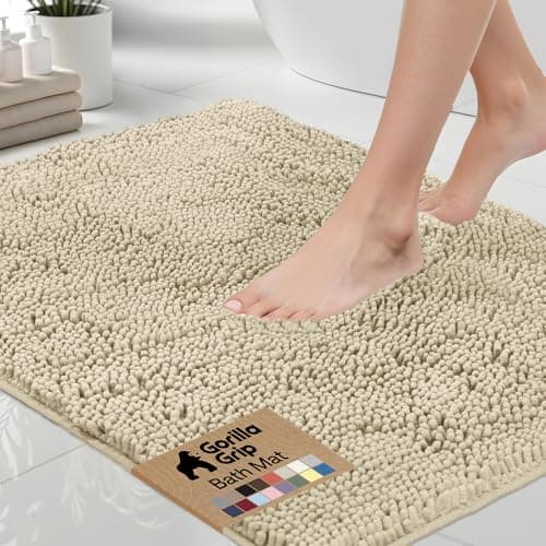 Gorilla Grip Original Luxury Chenille Bathroom Rug Mat Extra Soft and ...
