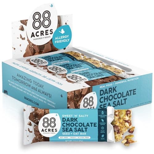 88 Acres Seed & Oat Bar, Dark Chocolate Sea Salt | Thrive Market