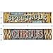 Amazon.com: Beistle Vintage Circus Banners 4 Piece, 15" x 5 ...