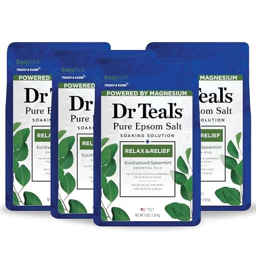 Solución de Sal de Epsom Pura Dr Teal s Eucalipto y Menta