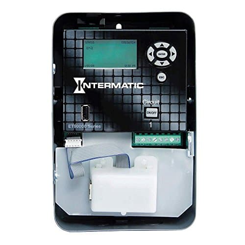 Intermatic ET90215CE Timer - 365-Day Astronomic Digital Timer - 30A SPDT 2-Circuit Timer with Ethernet Capability and 100-Hour Super Capacitor