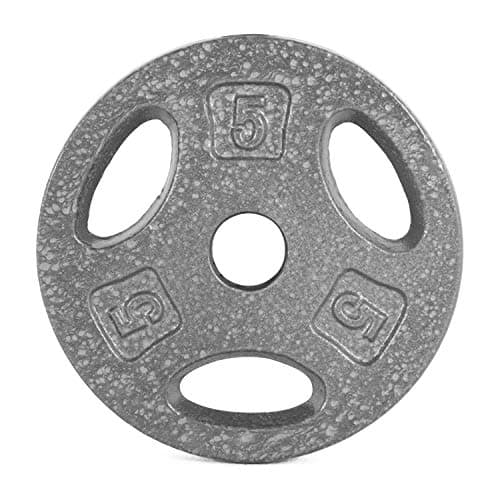 CAP Barbell 5 lb Standard 1-Inch Cast Iron Grip Plate