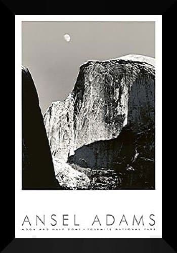Half Dome Winter Yosemite National Park 1938 by Ansel Adams Wood Framed ...