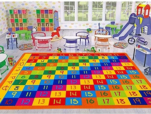 Zoomie Kids Weranna Kids Rug Math Numbers Shape Educational Learning ...