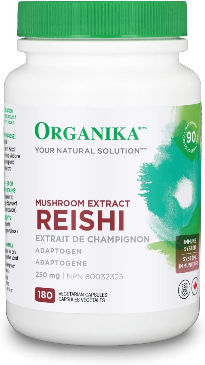 Amazon.com: Organika Reishi Mushroom 250 mg, 180 capsules (1)