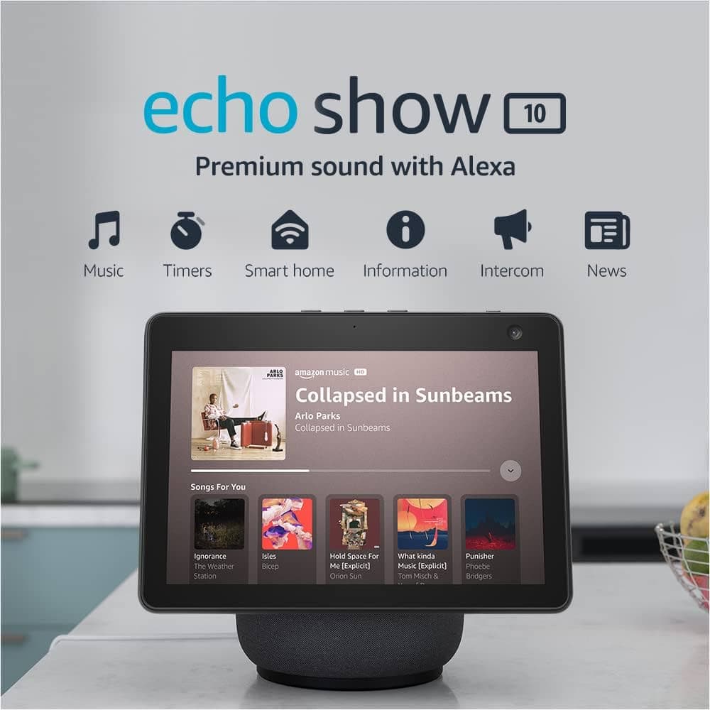 Amazon Official Site: Echo Show 10 | HD smart display with motion ...
