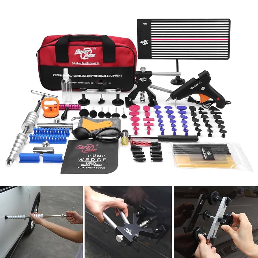 Car Dent Removal Tool Set, Upgraded 2-in-1 Slide Hammer with ...