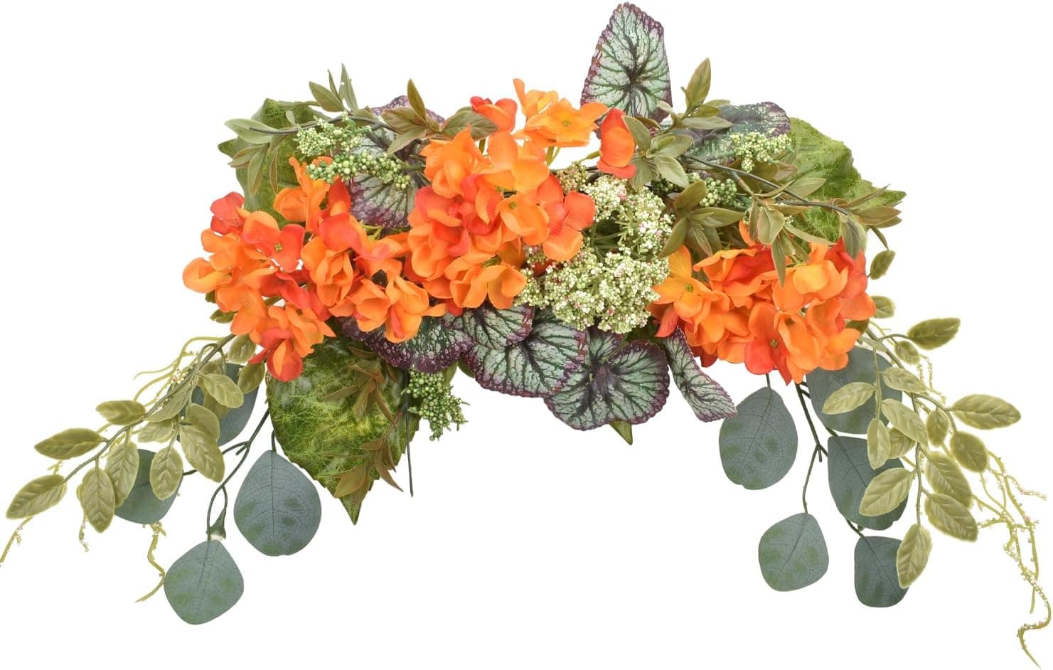 Amazon.com: Eucalyptus Swag, Floral Hydrangea Flower Swags 28 Inch ...