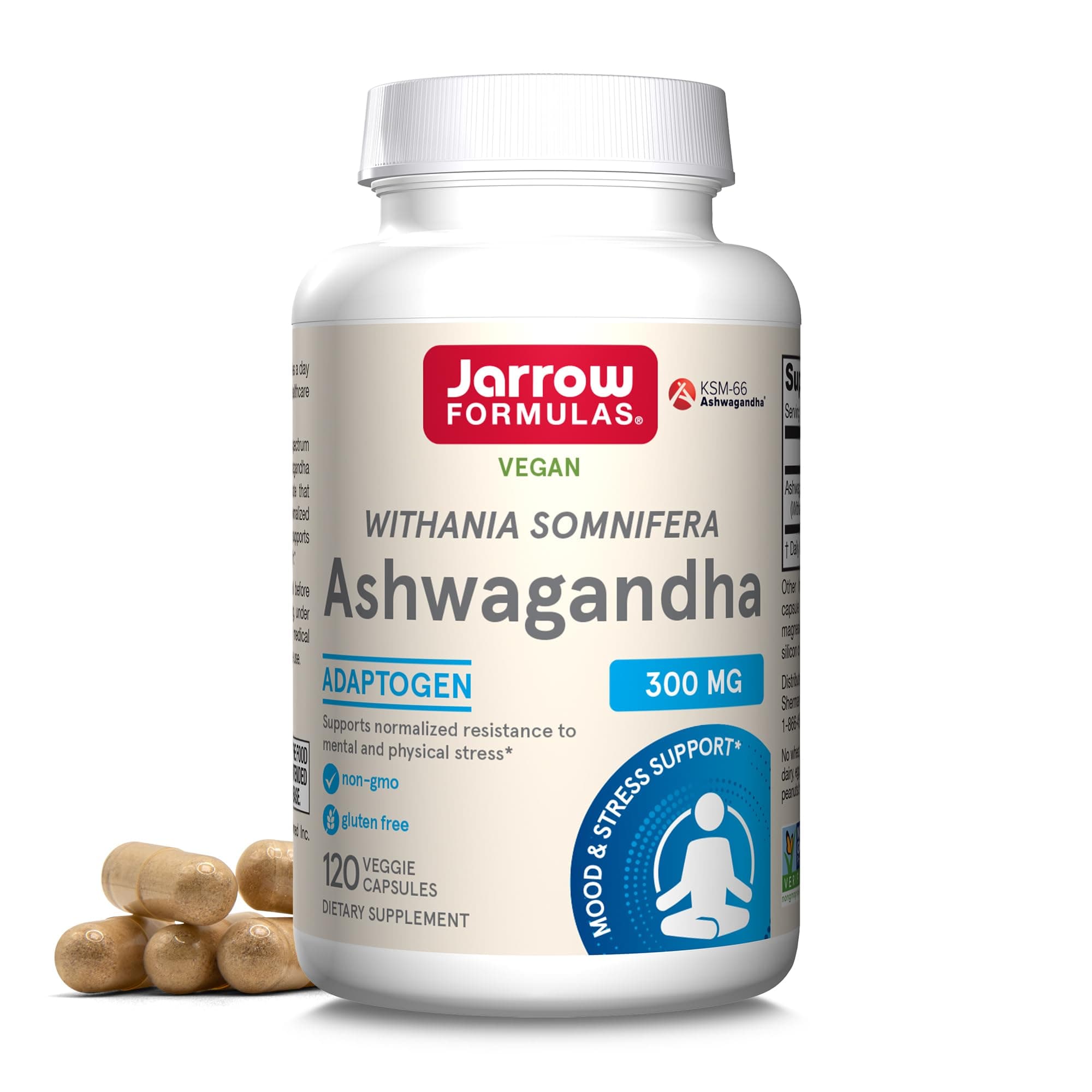 Amazon.com: Jarrow Formulas® Ashwagandha Capsules, 300 mg Supplement ...