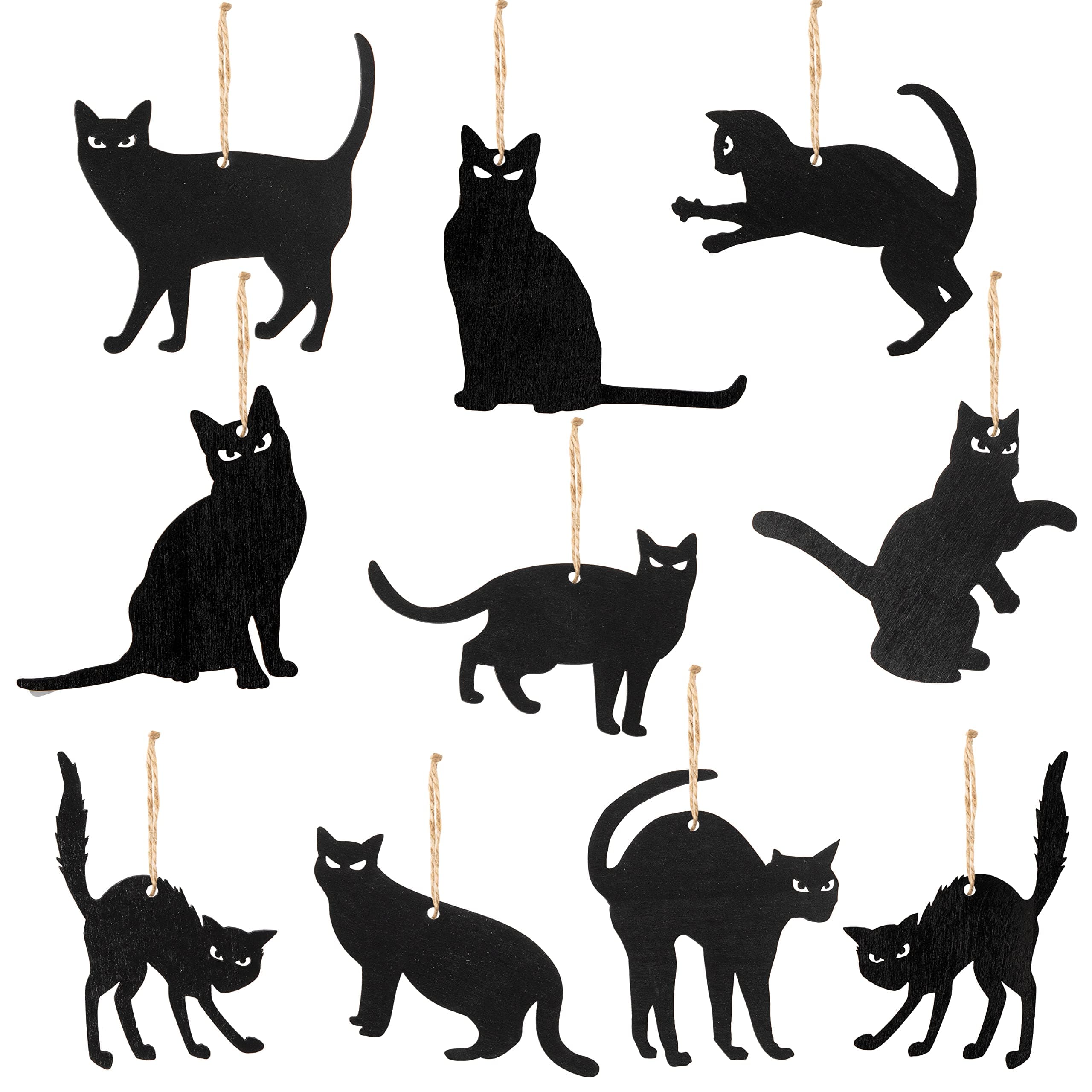 Halloween Arched Black Cat Silhouette