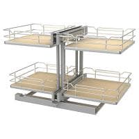 Rev-A-Shelf 53PSP-18SC-GR Blind Corner Soft-Close Organizer