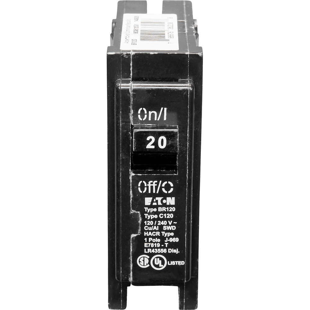 Eaton - Cutler Hammer BR120 Type BR 1-Inch Plug-On Circuit Breaker, 20A ...