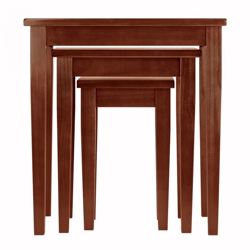 Winsome Regalia 3-Piece Transitional Solid Wood Nesting Tables in ...
