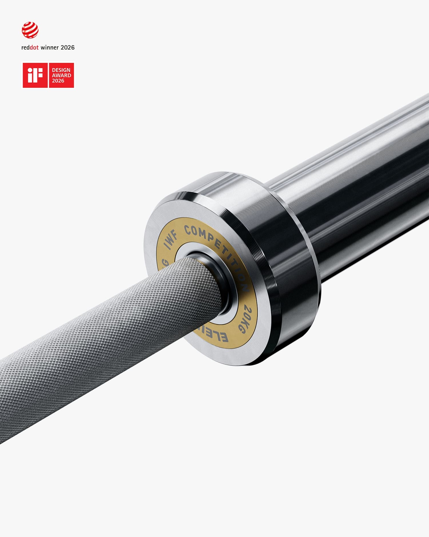 IWF Weightlifting Competition Bar - 20 kg, men | Eleiko