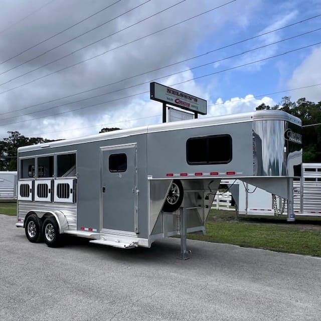 2026 Cimarron Norstar 3 Horse Slant Load Gooseneck Horse Trailer ...