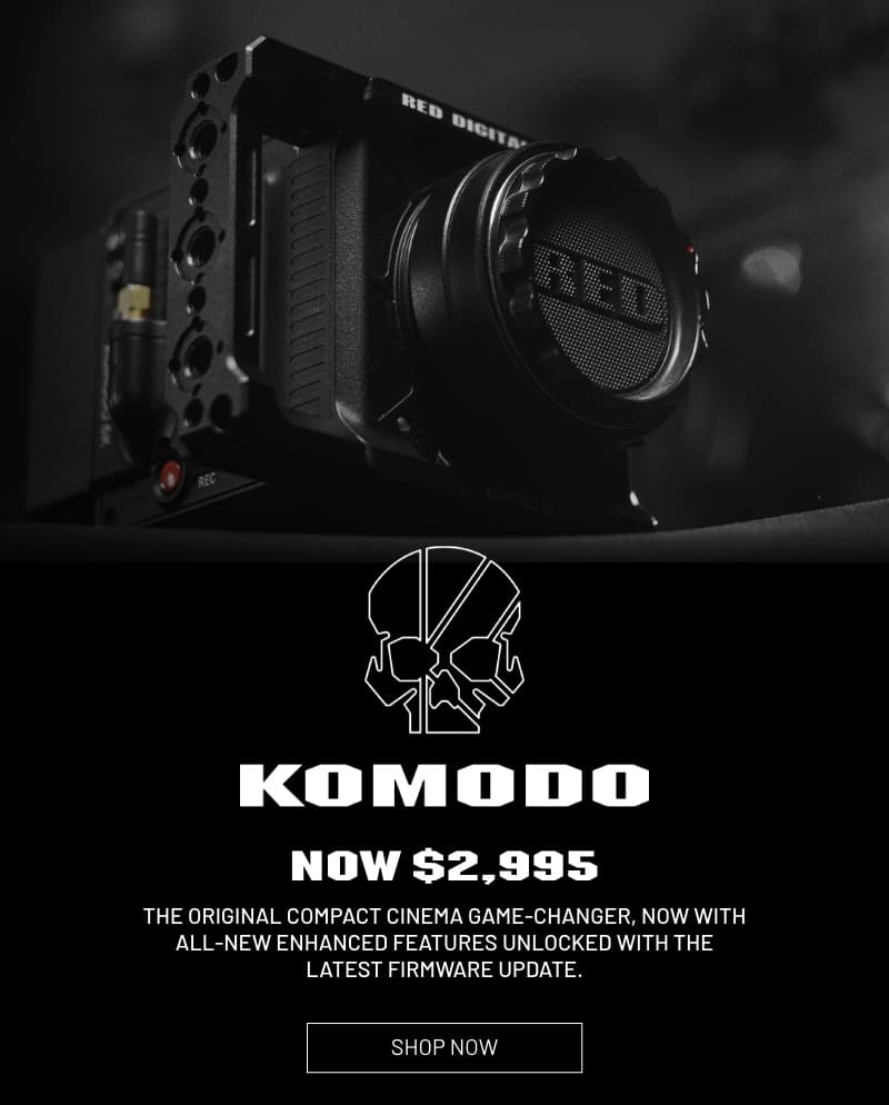 RED KOMODO RF mount camera price drop: now $2,995 ($2,000 off) + ...