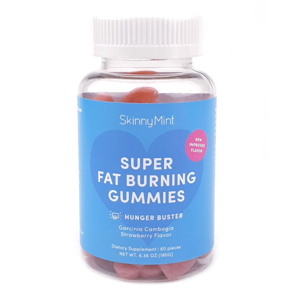 SkinnyMint Super Fat Burning Gummies, 60 pieces Gummies (One bottle of ...