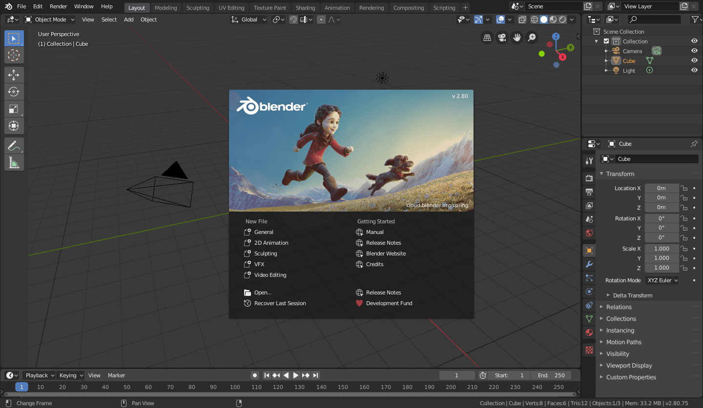 Introduction to Blender's interface - Learn Blender | Online 3D ...