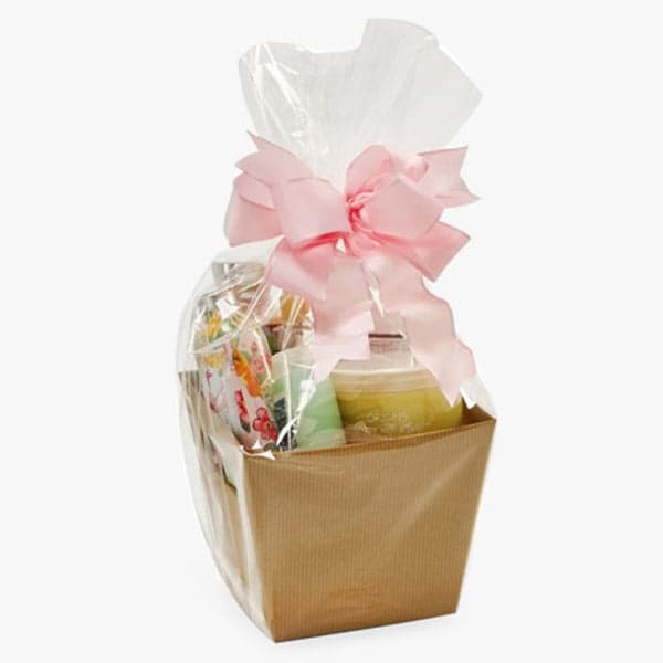 Clear Cello Basket Bags, Small 12x4x20", 100 Pack | Nashville Wraps