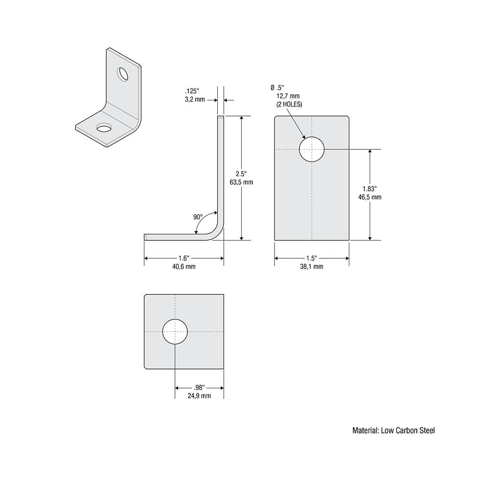 Offset Leg Corner Brace - Richelieu Hardware