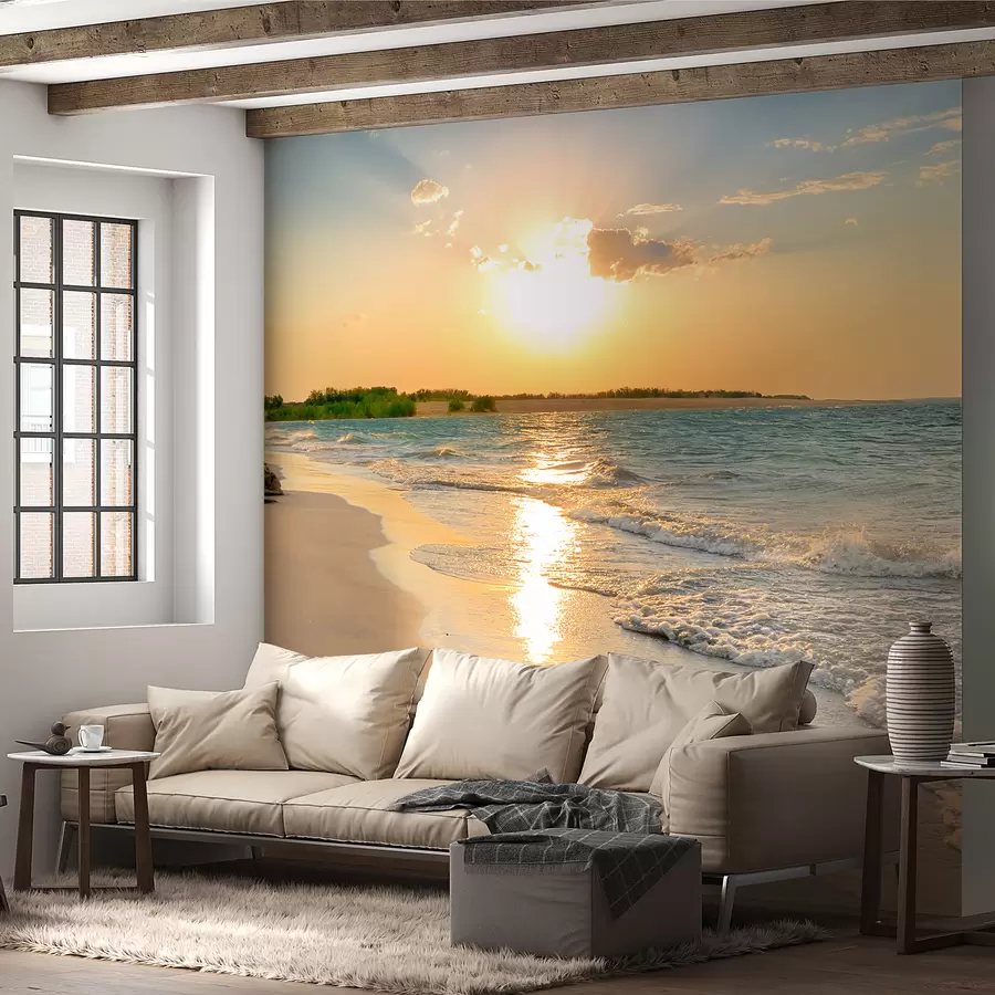 Ocean Beach Wall Murals Wall Mural Ocean, Beach And Sky PIXERS.UK