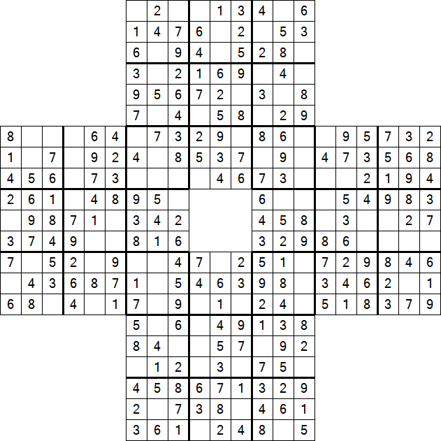 Sohei Sudoku - Easy - Sudoku-Puzzles.net