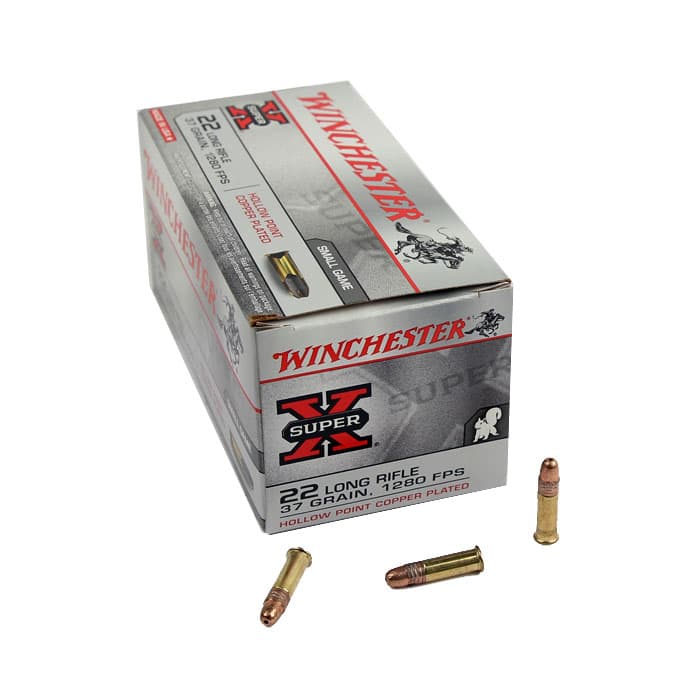 Winchester .22LR Super-X 37GR Hollow Point, Copper Plated - 500RD - Top ...