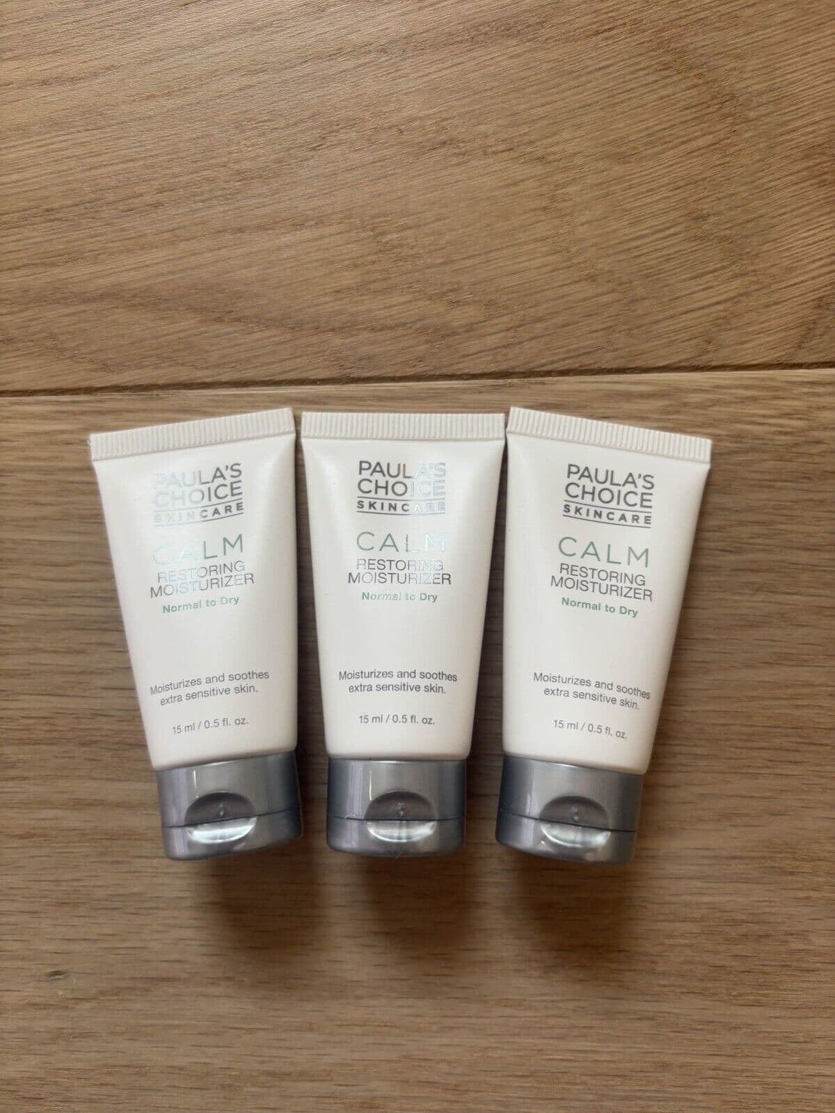 NEW Paula's Choice Calm Moisturizer for Normal to Dry Skin 3 Set